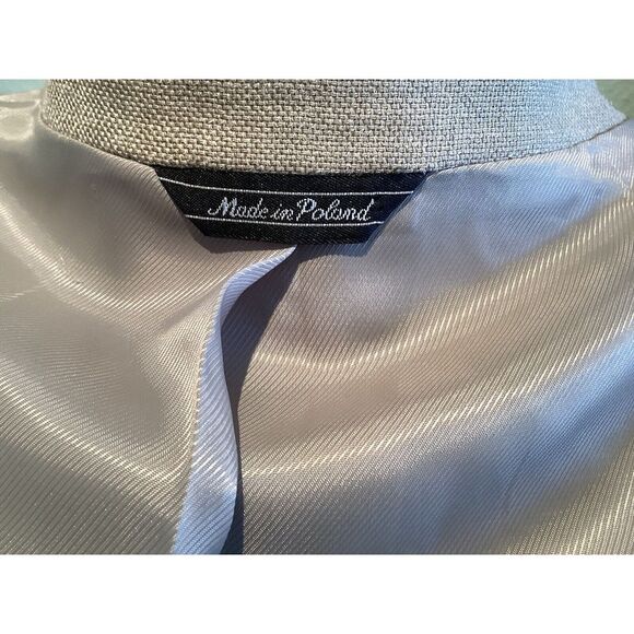 Club Room By Charter Club Wool Silk Linen Blazer Size 42 Short - Picture 8 of 11